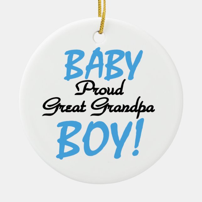Décoration En Céramique Fière Grand Papy Bébé Cadeaux Garçon (Devant)