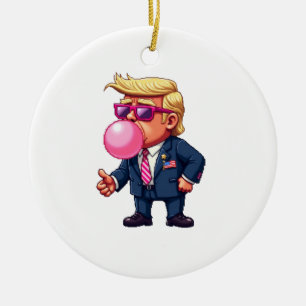 Décoration En Céramique Fière Maga Trump Pixel Jour d'investiture du prési