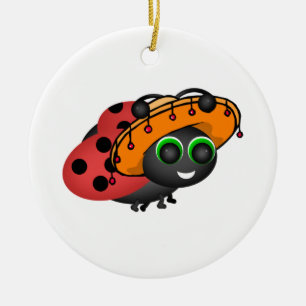 Décoration En Céramique Fiesta Ladybug dans Sombrero
