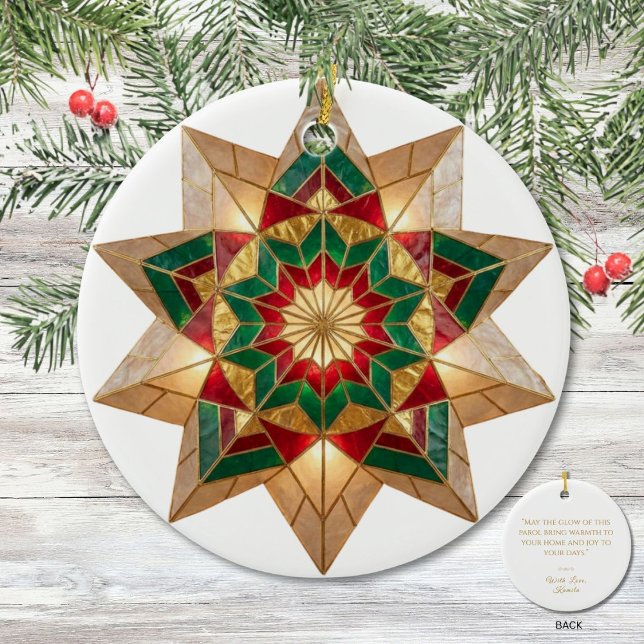 Décoration En Céramique Filipino Parol Warmth and Joy Christmas (Créateur téléchargé)