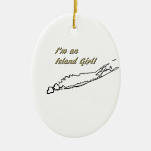 Décoration En Céramique Fille d'île (Long Island)