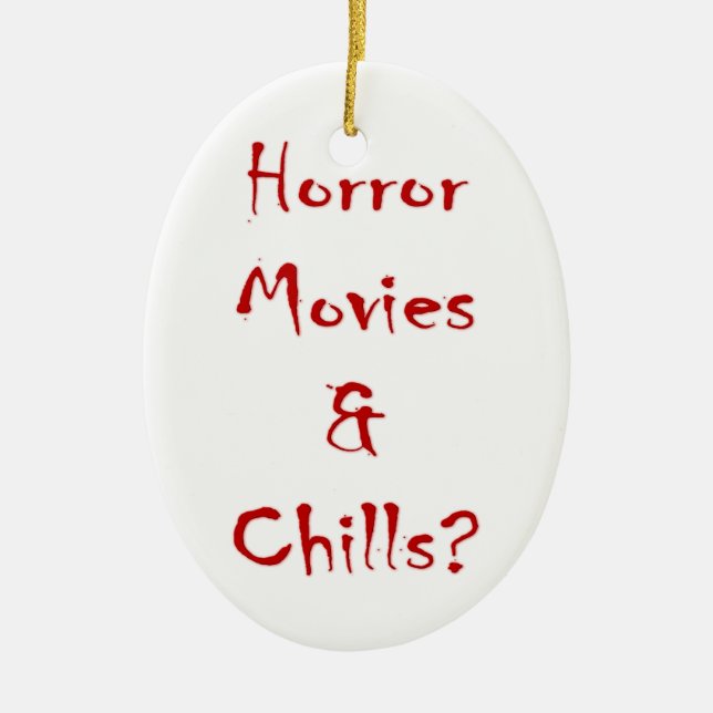 Décoration En Céramique Film d'horreur et frissons? (Devant)