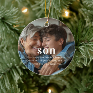 Décoration En Céramique Fils Sentiments photo Keepsaké Noël