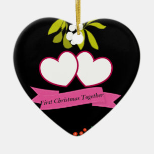 Décoration En Céramique First Christmas Together  Anniversary Editable