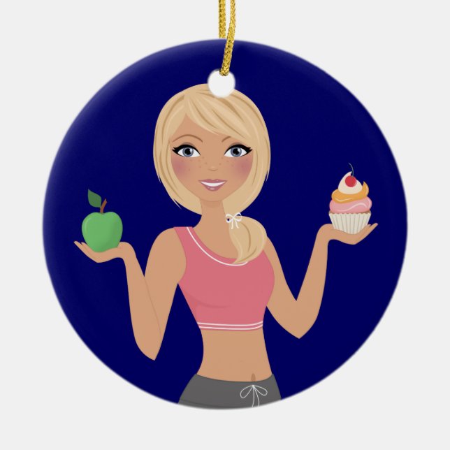 Décoration En Céramique Fitness ! (Devant)