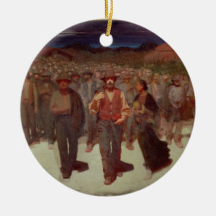 Décoration En Céramique Fiumana (la marée humaine) 1895-96 (huile sur la