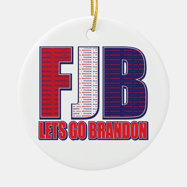 Décoration En Céramique FJB - Lets Go Brandon (Devant)