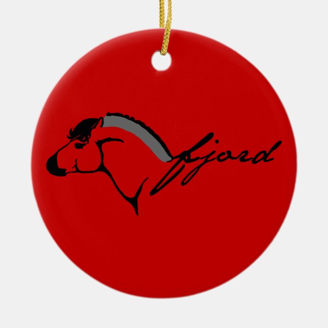 Décoration En Céramique Fjord norvégien (Devant)