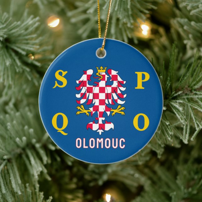 Décoration En Céramique Flag of Olomouc (Arbre)