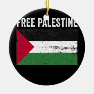 Décoration En Céramique Flag Palestine Free Palestine Flag Arabic Vintage