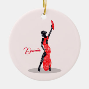 Décoration En Céramique Flamenco Dancer