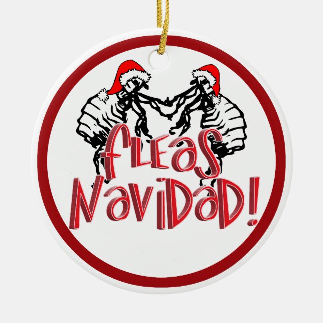 Décoration En Céramique Fleas Navidad - Les puces de Noël (Devant)