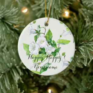 Décoration En Céramique Fleur blanche