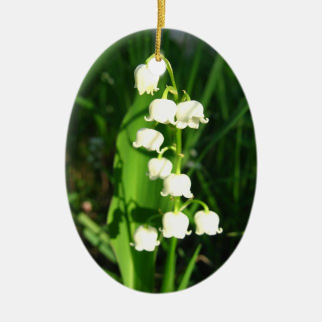 Décoration En Céramique Fleurs du muguet (Devant)