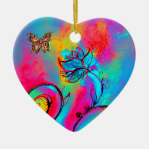 DÉCORATION EN CÉRAMIQUE FLEURS ET BOUTEILLES BLANCHES BLANCHES