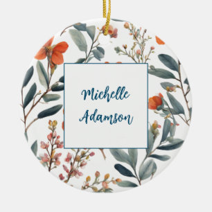 Décoration En Céramique Fleurs Plaines Rétro Élégantes Et Élégantes Votre 