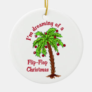 Décoration En Céramique Flip Flop Noël