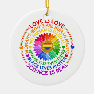 Décoration En Céramique Floral Arc-en-ciel Position politique et sociale