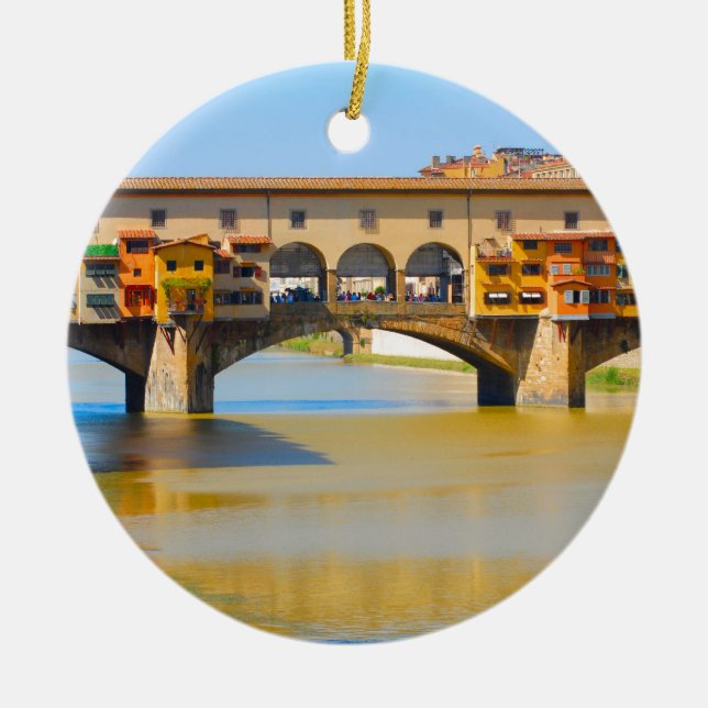 Décoration En Céramique Florence - Firenze, vecchio de Ponte (Devant)