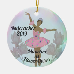 Décoration En Céramique Flower Queen/Dew Drop Nutcracker Orament