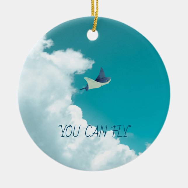 Décoration En Céramique Flying Stingray (Devant)