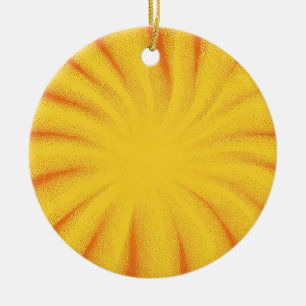 Décoration En Céramique Fond Éclat de Soleil Jaune – Texture Rétro Vintage