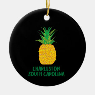 Décoration En Céramique Fontaine d'ananas Charleston en Caroline du Sud