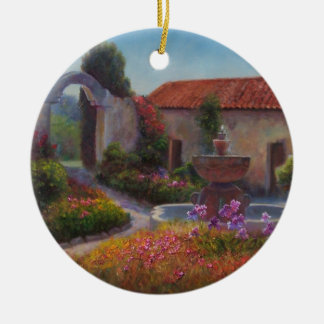 Décoration En Céramique Fontaine et jardin à la mission de Carmel