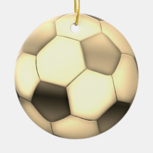 Décoration En Céramique Football Gold Offres sportives de football