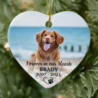 Forever in our Heart Chien 2 Photo Pet Memorial