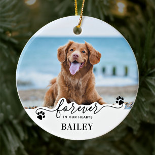 Décoration En Céramique Forever in our Hearts - Custom Dog Pet Memorial