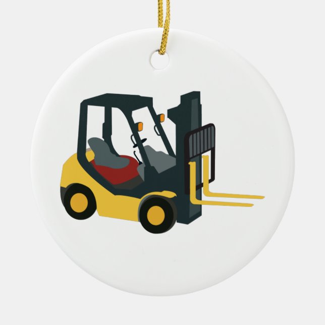 Décoration En Céramique Forklift (Devant)