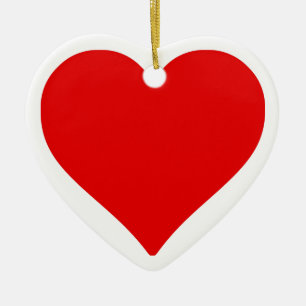 Décoration En Céramique Forme de cœur rouge amour classique minimalisme
