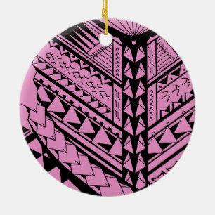 Décoration En Céramique Formes et symboles tribaux Samoans/polynésiens
