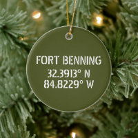 Fort Benning Latitude Longitude Personnalisée