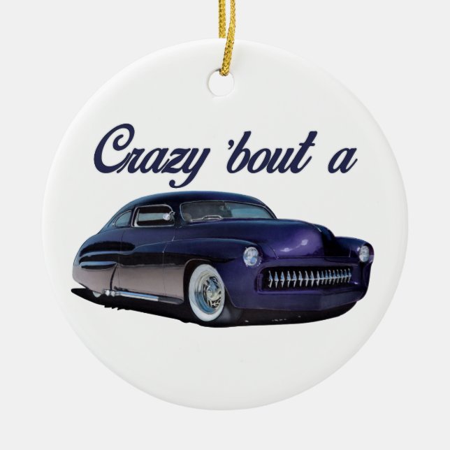 Décoration En Céramique Fou à propos d'une voiture (Devant)