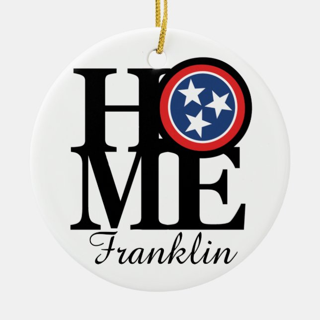 Décoration En Céramique Franklin À LA MAISON Tennessee (Devant)
