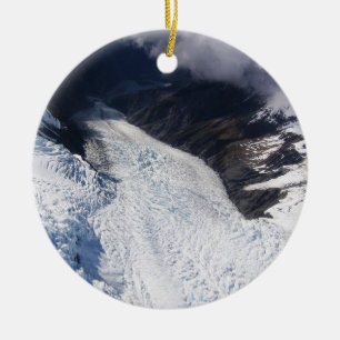 Décoration En Céramique Franz Josef Glacier Aerial View, New Zealand