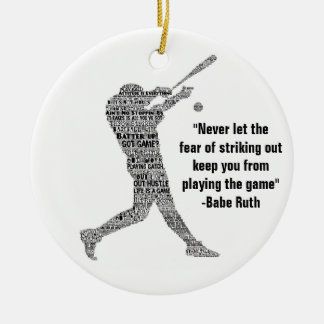 Décoration En Céramique Frappez l'art de mots motivants de baseball pour u
