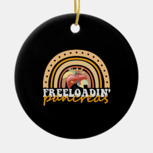 Décoration En Céramique Freeloading Pancreas Funny Type 1 Diabète Cadeau