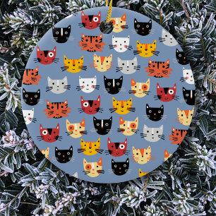 Décoration En Céramique Fun Kitty Chat