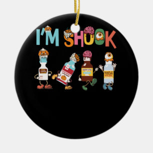 Décoration En Céramique Funny Christmas Tee Crna Pacu ER ED ICU Critical C