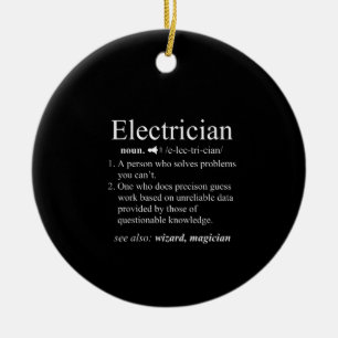 Décoration En Céramique Funny Electrician Définition Ingénierie électrique