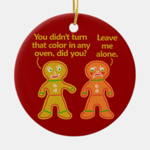 Décoration En Céramique Funny Gingerbread Fake Tan Christmas
