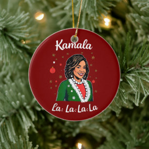 Décoration En Céramique Funny Kamala Harris 2024 Noël Noël Président