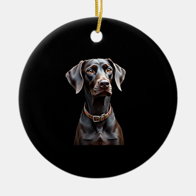 Décoration En Céramique Funny Pointer Shirt Pointer Mom Dad Dog Lover Poin (Devant)
