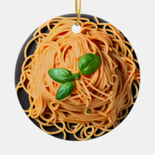 Décoration En Céramique Funny Spaghetti Pun Noël