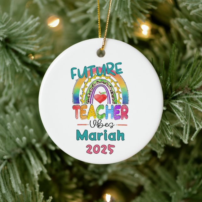 Décoration En Céramique Future Teacher Christmas Ornament (Arbre)