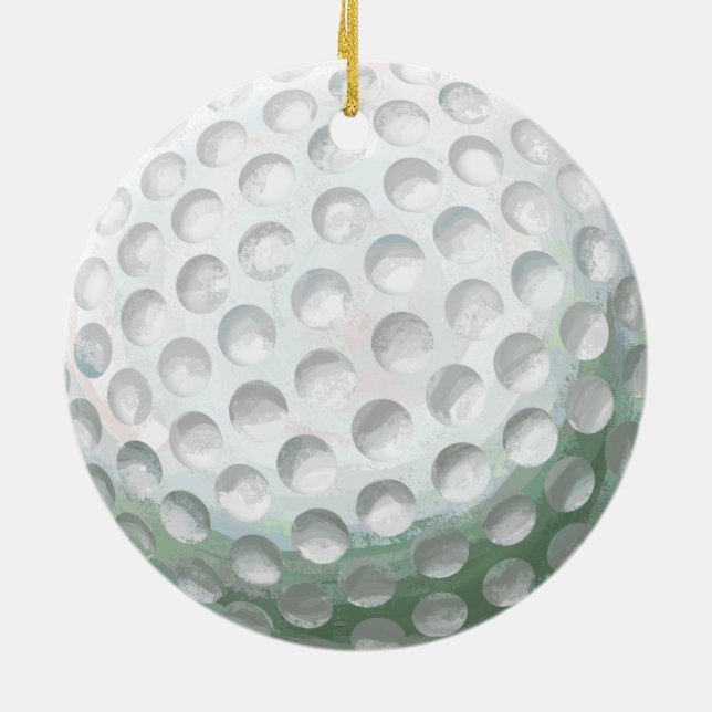 Décoration En Céramique [fuzzy]balle de golf (Dos)