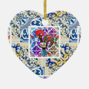 Décoration En Céramique Galo de Barcelos, Portugal